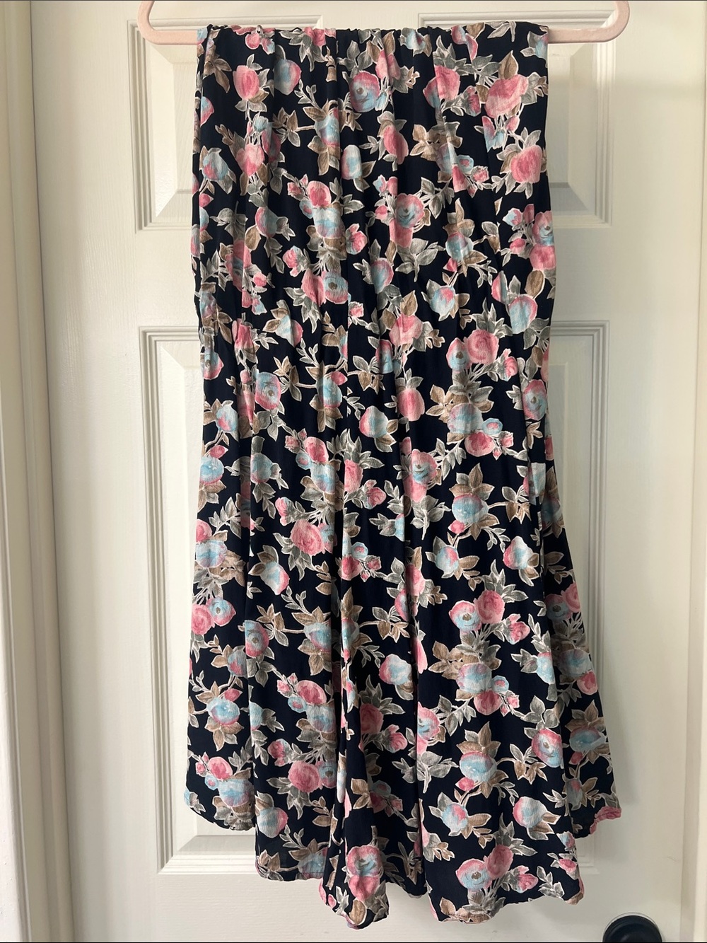 Vintage floral maxi skirt